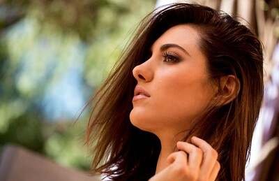 Model Tiffany Crystal in Has A Psychedelic Bikini And Body
